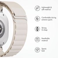 Accezz Bracelet en nylon Alpine Samsung Galaxy Watch Ultra 2 (2026) / Ultra (2024/2025) - Lumière stellaire