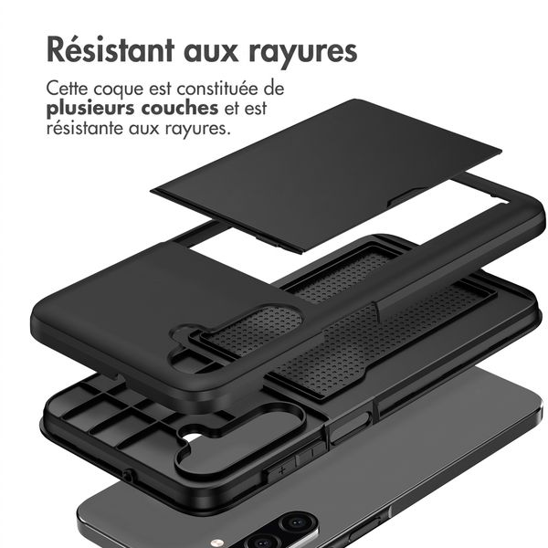 imoshion Coque arrière avec porte-cartes Samsung Galaxy A18 (4G) - Noir