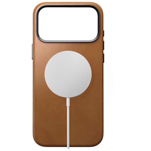 Nomad Coque arrière Traditional Leather avec MagSafe Apple iPhone 18 Pro Max - English Tan