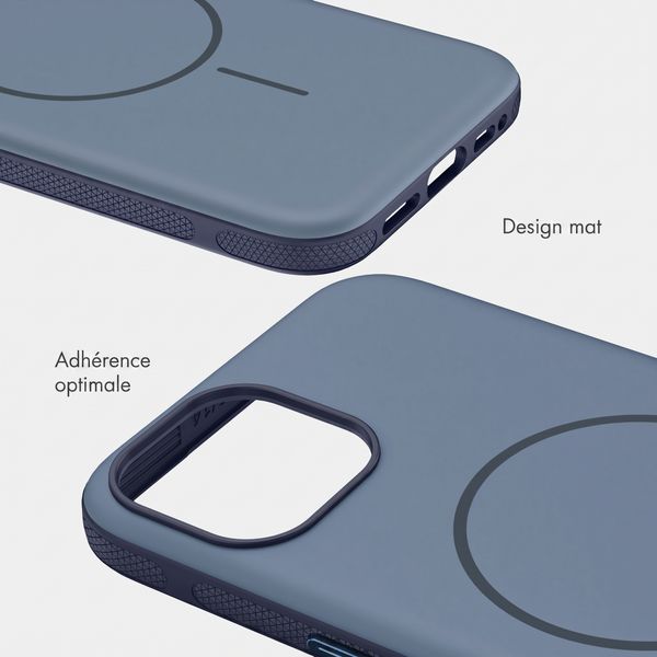 imoshion Coque arrière Color avec Thin MagSafe Ring Apple iPhone 14 / 13 - Bleu foncé