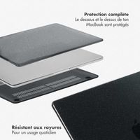 Selencia Coque Paillettes Apple MacBook Pro 16 pouces (2021 / 2023 M3 / 2024 M4 / 2026 M5) - Noir