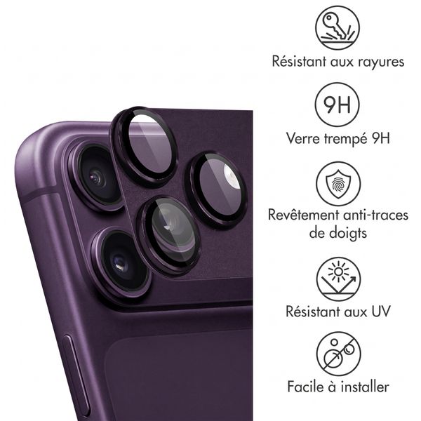 imoshion Protection Caméra en verre trempé 2 Pack pour l'Apple iPhone 18 Pro - Plum