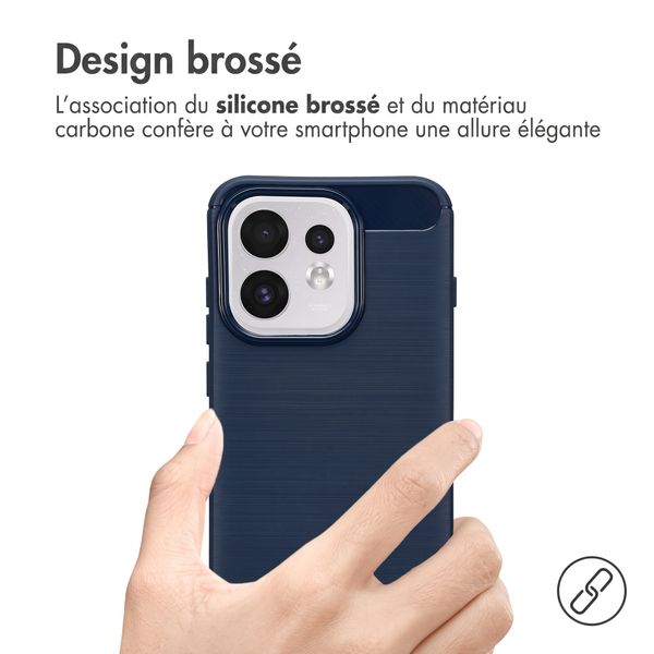 imoshion Coque Brushed Oppo Reno 16 / 16 Pro - Bleu foncé