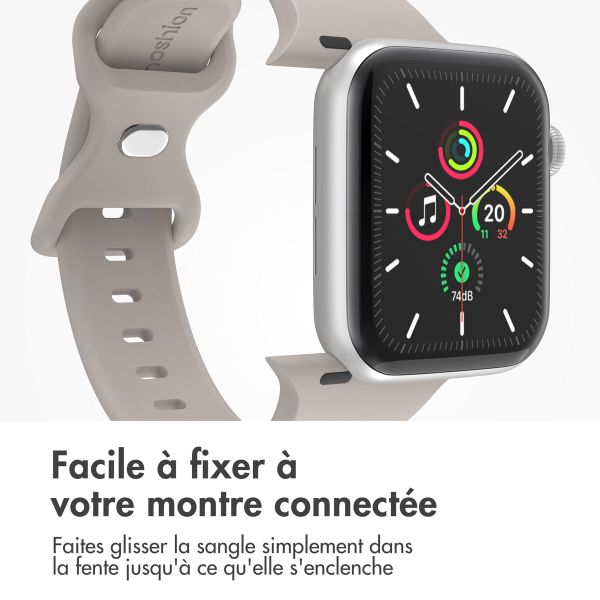 imoshion Bracelet en silicone⁺ Apple Watch | 44/45/46/49 mm - Taille M/L - Stone