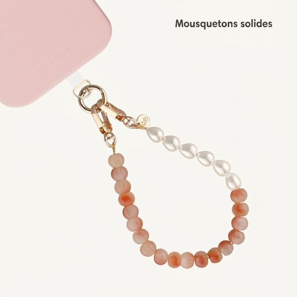 Selencia Cordon de téléphone Pearl Blush - Peach