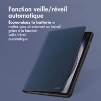 Accezz Coque tablette Classic Samsung Galaxy Tab A9 Plus - Bleu foncé
