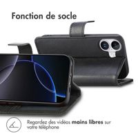 imoshion Étui de télephone portefeuille de luxe Apple iPhone 17 - Noir