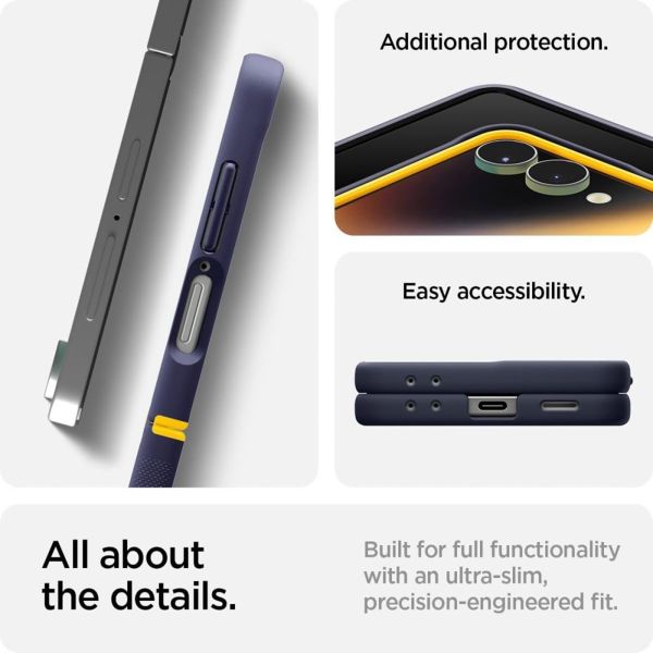 Spigen Coque Nano Pop MagFit Samsung Galaxy Z Flip 7 - Blueberry Navy