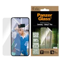 PanzerGlass Protection d'écran Matrix Recycled Ultra-Wide Fit Anti-bactérienne avec applicateur Samsung Galaxy S25 Plus