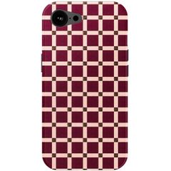 Selencia Coque arrière Vivid avec MagSafe Apple iPhone 17e / 16e - Check This Burgundy
