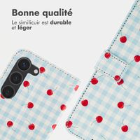 imoshion Étui de télephone portefeuille Design Samsung Galaxy S23 - Cherry Check