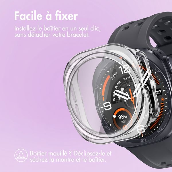 imoshion Coque rigide à couverture complète Samsung Galaxy Watch Ultra 2 (2026) - Transparent
