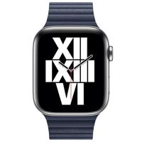 Apple Bracelet Leather Loop Apple Watch | 44/45/46/49 mm - Taille L - Diver Blue