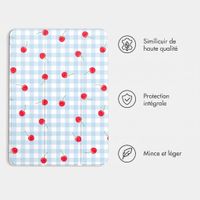 imoshion Coque tablette Design Trifold Apple iPad Air 11 pouces (2026) M4 / (2025) M3 / (2024) M2 / Air 5 (2022) / Air 4 (2020) - Cherry Check