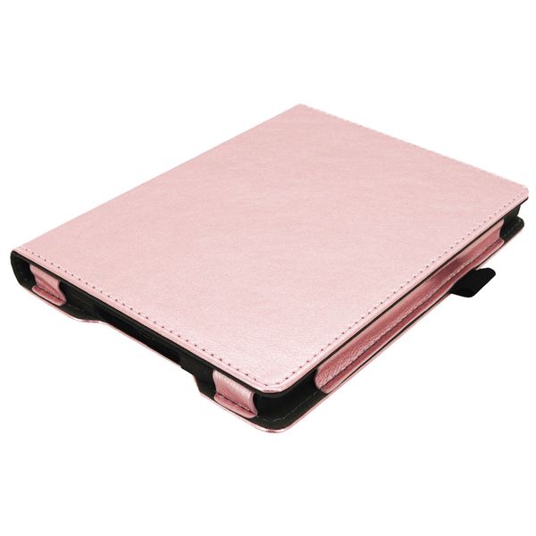 imoshion Étui de liseuse portefeuille en cuir végan Kobo Aura H2O - Rose Doré