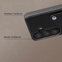 Selencia Coque Riva avec porte-cartes Samsung Galaxy S26 - Noir