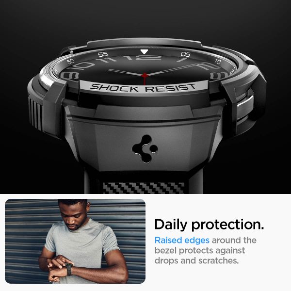 Spigen Coque Rugged Armor™ Pro Samsung Galaxy Watch 6 Classic - 47 mm - Noir