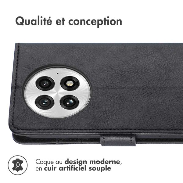 imoshion Étui de télephone portefeuille de luxe OnePlus 13 - Noir
