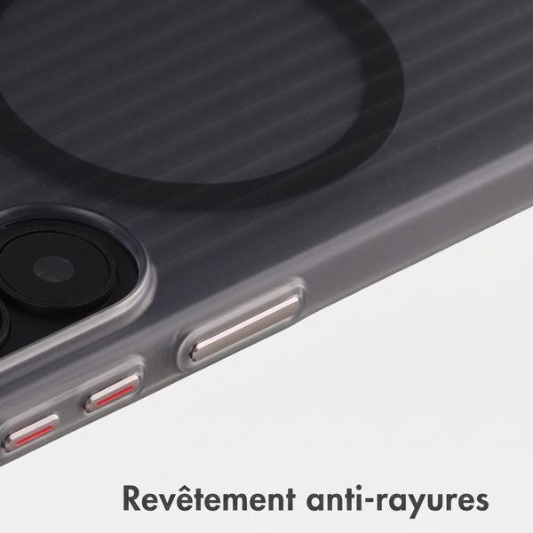 Accezz Coque arrière Lite avec MagSafe | Fluted | Samsung Galaxy S26 - Gris