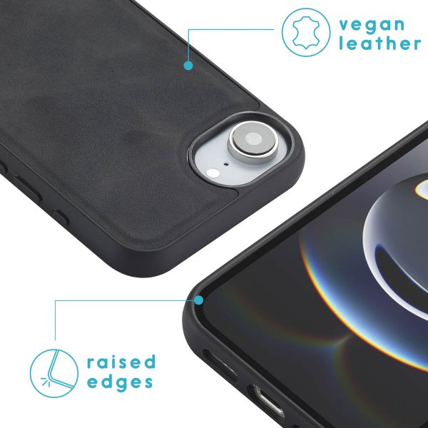 imoshion Etui de télephone luxe 2-en-1 amovible Apple iPhone 17e / 16e - Noir