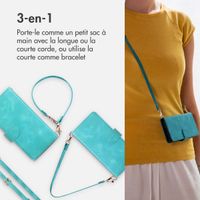imoshion Etui de télephone portefeuille avec cordon Xiaomi 15T Pro - Turquoise