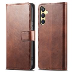 imoshion Étui de télephone portefeuille de luxe Samsung Galaxy S25 / S24 - Marron foncé