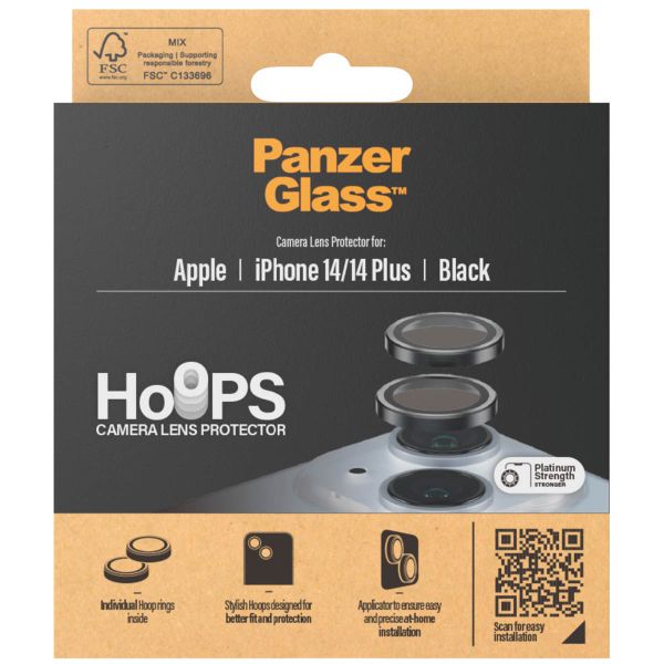PanzerGlass Protection Caméra Hoops Optic Rings Apple iPhone 14 / 14 Plus