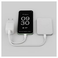 Zens Chargeur compact 2x USB-C 45W - Adaptateur secteur - Blanc