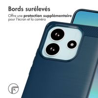 imoshion Coque Brushed Xiaomi Redmi Note 14 (4G) - Bleu foncé