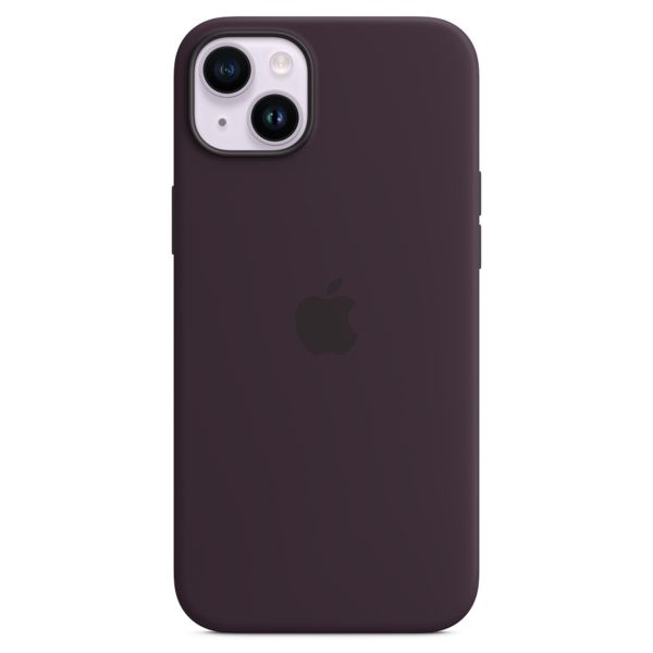 Apple Coque en silicone MagSafe Apple iPhone 14 Plus - Elderberry