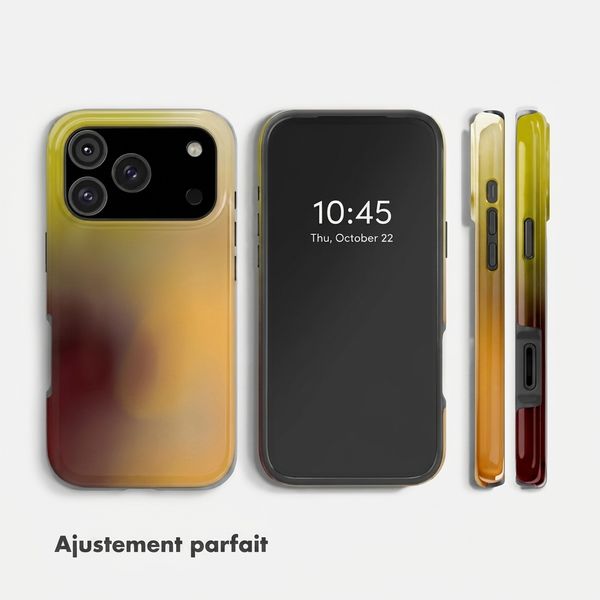 Selencia Coque arrière Vivid Apple iPhone 18 Pro Max / 17 Pro Max - Gradient Olive Dust