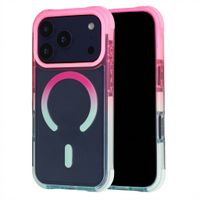 Selencia Coque arrière MagSafe Gradient Apple iPhone 17 Pro Max - Rose / Bleu