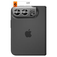 Spigen Optik Pro EZ Fit Lens Protector lot de 2 Apple iPhone Duo - White