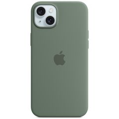 Apple Coque en silicone MagSafe Apple iPhone 15 Plus - Cypress