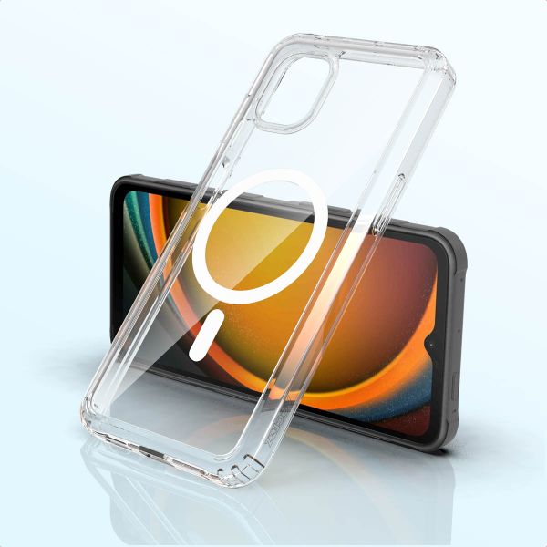 Accezz Coque arrière Xtreme Impact avec MagSafe Samsung Galaxy Xcover 7 Pro - Transparent
