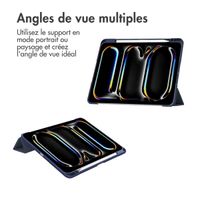 imoshion Coque tablette rigide Trifold Apple iPad Pro 11 (2024) M4 - Bleu foncé