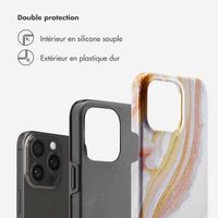 Selencia Coque arrière Vivid Apple iPhone 15 Pro Max - Chic Marble Gold