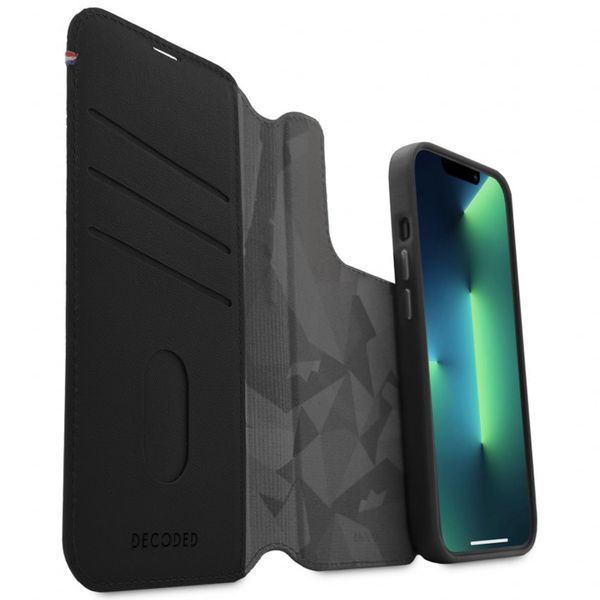 Decoded Portefeuille détachable 2 en 1 en cuir Apple iPhone 14 Pro - Noir