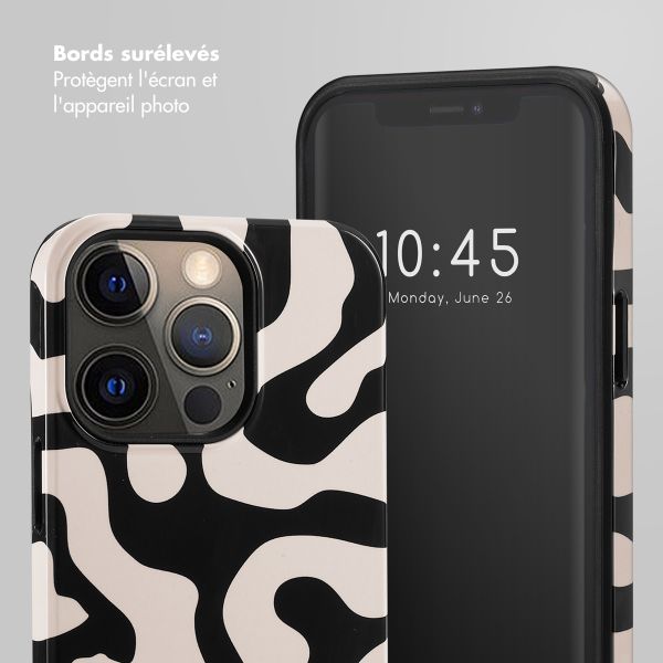Selencia Coque arrière Vivid Apple iPhone 13 Pro - Art Wave Black