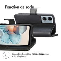 imoshion Étui de télephone portefeuille de luxe Motorola Moto G24 Power - Noir