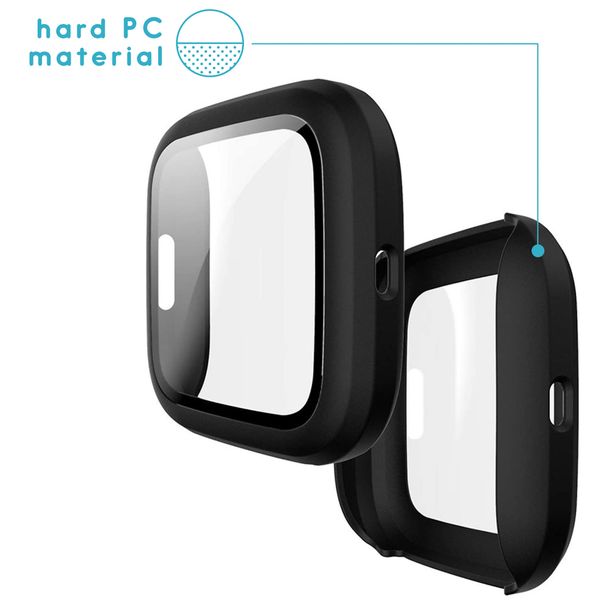 imoshion Coque rigide à couverture complète Fitbit Versa 3 - Noir