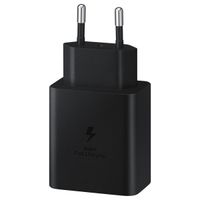 Samsung Adaptateur de charge USB-C Super Fast Charging original en emballage d'usine - 45 watts - Noir