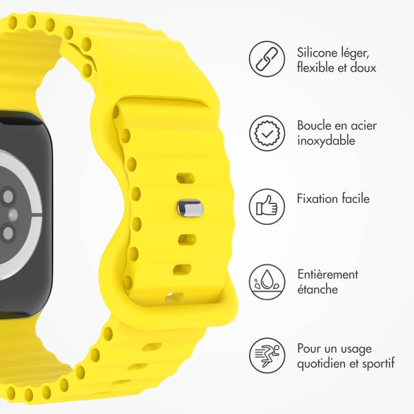 imoshion Bracelet Athletic en silicone Apple Watch | 44/45/46/49 mm - Jaune