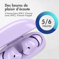 imoshion Aura Pro Écouteurs intra-auriculaires sans fil - Réduction active du bruit (ANC) - Lavender Lilac