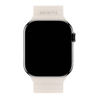 Holdit Bracelet en silicone magnétique Apple Watch | 44/45/46/49 mm - Light Beige / Beige
