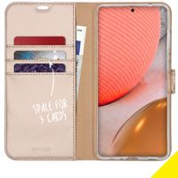 Accezz Étui de télephone Wallet Samsung Galaxy A72 - Doré