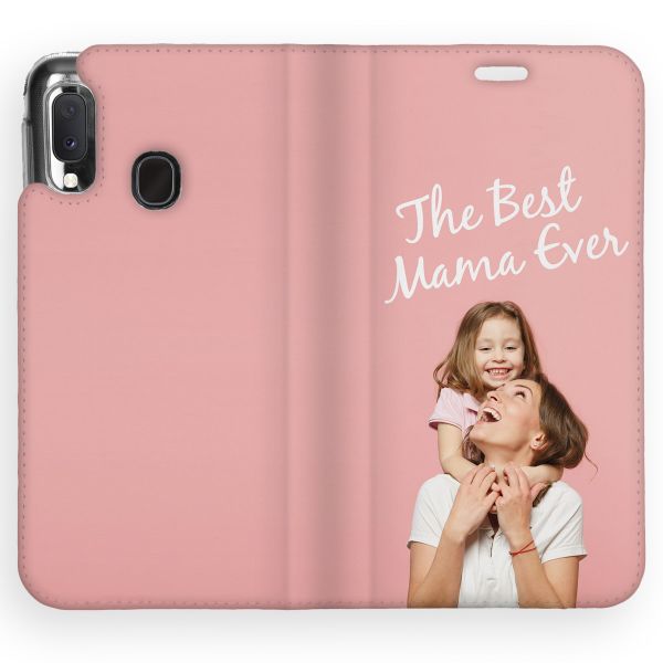Concevez votre propre housse portefeuille Samsung Galaxy A20e - Blanc