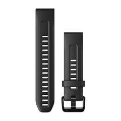 Garmin Bracelet QuickFit® en silicone  - Connexion Garmin 20 mm - Noir