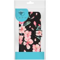 imoshion Design Softcase Bookcase Samsung Galaxy M31 - Blossom Watercolor Black
