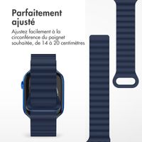 imoshion Bracelet en silicone magnétique Apple Watch | 38/40/41/42 mm - Bleu foncé